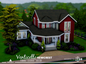 Sims 4 — Venticello Newcrest | NO CC by ProbNutt — Venticello is located on a 30x20 lot size in Newcrest. It's exterior