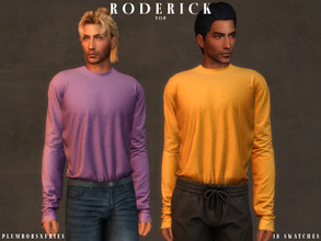 Sims 4 — RODERICK | top by Plumbobs_n_Fries — Long Sleeve Tucked In Top New Mesh HQ Texture Male | Teen - Elders Hot
