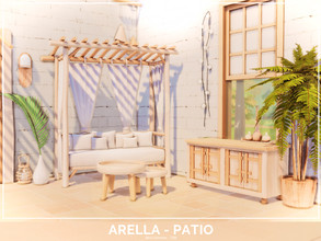Sims 4 — Ardella Patio - TSR only CC by Mini_Simmer — Room type: Outdoors Size: 5x4 Price: $3,467 Wall Height: Short