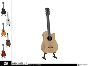 Sims 4 — Orcaella Acoustic Guitar by wondymoon — - Orcaella Music Room - Acoustic Guitar - Wondymoon|TSR - Creations'2022