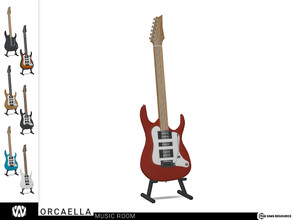 Sims 4 — Orcaella Electro Guitar by wondymoon — - Orcaella Music Room - Electro Guitar - Wondymoon|TSR - Creations'2022