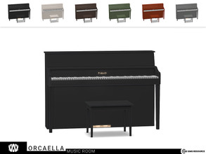 Sims 4 — Orcaella Piano by wondymoon — - Orcaella Music Room - Piano - Wondymoon|TSR - Creations'2022