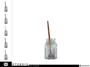 Sims 4 — Pterois Water Jar by wondymoon — - Pterois Art Room - Water Jar - Wondymoon|TSR - Creations'2022