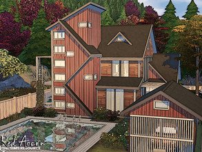 Sims 4 — Red Acorn | noCC by simZmora — Lot:30x20 Lot type: Residential Includes: - 2 bedrooms, - 2 bathrooms, - large