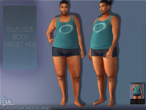 Sims 4 — Plus Size Body Preset N06 by PlayersWonderland — You want more diversity in your game? Then this new bodypreset