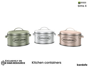 Sims 4 — kardofe_Kitchen containers_Potato container by kardofe — Container, large, for storing potatoes, decorative, in