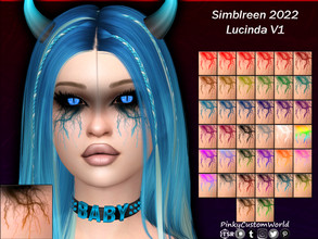 Sims 4 — [PATREON] Simblreen 2022 - Lucinda Facepaint V1 (Set) by PinkyCustomWorld — Welcome to the vampire world. Under