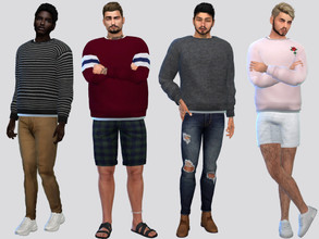 Sims 4 — Fashion Pullovers by McLayneSims — TSR EXCLUSIVE Standalone item 6 Swatches MESH by Me NO RECOLORING Please