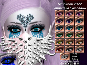 Sims 4 — [PATREON] Simblreen 2022 - Vampirella Eyeshadow by PinkyCustomWorld — Here is a part of my last Simblreen 2022