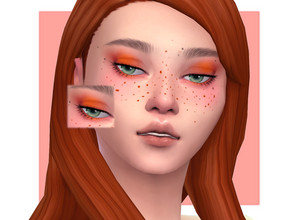 Sims 4 — Pumpkin Squash Eyeshadow by Sagittariah — base game compatible 5 swatches properly tagged enabled for all
