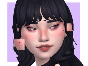 Sims 4 — Rosehip Birthmarks by Sagittariah — base game compatible 3 swatches properly tagged enabled for all occults