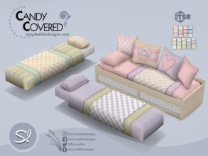 Sims 4 — Candy Covered Bed Mattress by SIMcredible! — by SIMcredibledesigns.com available exclusively at TSR 9 colors