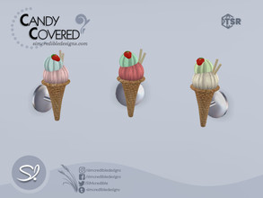 Sims 4 — Candy Covered Ice cream Wall Lamp by SIMcredible! — by SIMcredibledesigns.com available exclusively at TSR 3