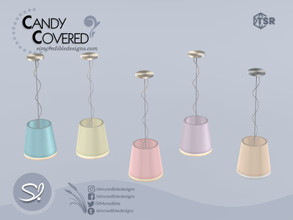 Sims 4 — Candy Covered Ceiling Lamp by SIMcredible! — by SIMcredibledesigns.com available exclusively at TSR 8 colors