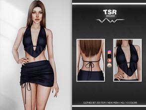 Sims 4 — CLOTHES SET-255 (TOP) BD772 by busra-tr — 10 colors Adult-Elder-Teen-Young Adult For Female Custom thumbnail