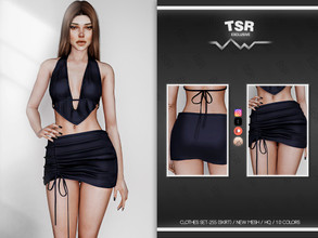 Sims 4 — CLOTHES SET-255 (SKIRT) BD773 by busra-tr — 10 colors Adult-Elder-Teen-Young Adult For Female Custom thumbnail