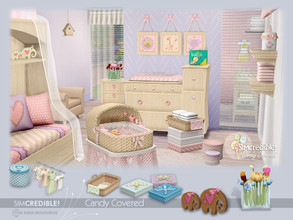 Sims 4 — Candy Covered Decor by SIMcredible! — To increase the sweetness, time for the decor items of the Candy Covered