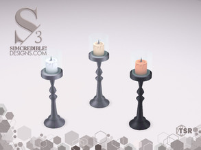 Sims 3 — Film Noir Candlestick by SIMcredible! — SIMcredibledesigns.com