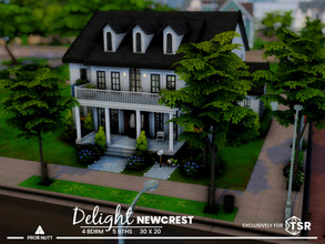 Sims 4 — Delight Newcrest | NO CC by ProbNutt — Delight is a home located in Newcrest on a 30x20 Lot. This house was