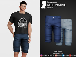 Sims 4 — Alternativo (Shorts) by Beto_ae0 — Male shorts, enjoy it - 14 colors - New Mesh - All Lods - All maps