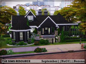 Sims 4 — September by Bozena — The house is located in the Newcrest . Have fun Lot: 30 x 20 Value: $ 64 753 Lot type: