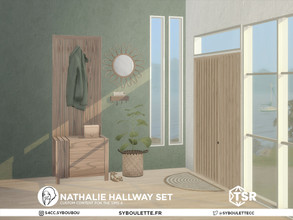 Sims 4 — Nathalie hallway set by Syboubou — This is a small set for your house's entrance ! It's very cozy and welcoming