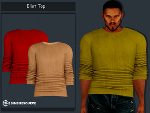 Sims 4 — Eliot sweater by couquett — Eliot sweater for your male sims - 12 swatches - new mesh - HQ mod Compatible -
