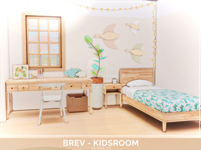 Sims 4 — Brev Kids room - TSR only CC by Mini_Simmer — Room type: Kidsroom Size: 5x5 Price: $4,125 Wall Height: Short