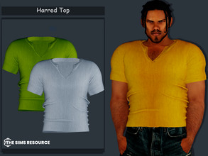Sims 4 — Harred Top by couquett — Harred Top for your male sims - 15 swatches - new mesh - HQ mod Compatible - Custom