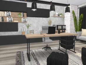 Sims 4 — Novelle Office by Suzz86 — Novelle is a fully furnished and decorated office. Size: 7x8 Value: $ 13,700 Short