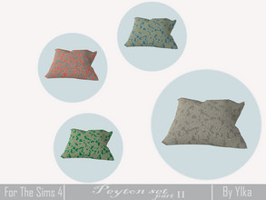 Sims 4 — [SJB] Peyton set part II - patterned pillow by Ylka by Ylka — Has 4 colors. You can see all the colors in the