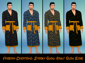 Sims 4 — Spooky Glow- Adult Glow Robe by FreeganCreations — Trick or Treat? Welcome, Welcome, Freegan-Monsters! I have a