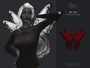 Sims 4 — Butterfly Wings | Simblreen 2022 by sugar_owl — I'm a HUGE Halloween fan, so this month you can expect only