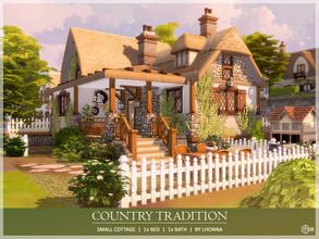 Sims 4 — Country Tradition /No CC/ by Lhonna — Small country cottage with chicken coop, excellent for Henford-on-Bagley