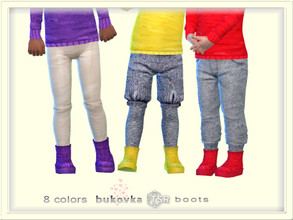 Sims 4 — Boots toddler f/m by bukovka — Boots for toddlers of both sexes: boys and girls. Installed standalone, new mesh