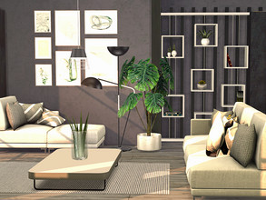 Sims 4 — Midtown Living - CC  by Flubs79 — here is a modern and cozy living room for your Sims the size of the room is 6