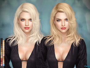 Sims 4 — Margot - Female Hairstyle by Cazy — Hairstyle for Female, Teen to Elder. 27 Colors. All LOD, Hats support.