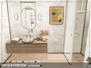Sims 4 — Dayle Bathroom (TSR only CC) by xogerardine — Neutral, modern bathroom! x
