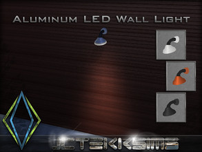 Sims 4 — Aluminum LED Wall Light by JCTekkSims — Created by JCTekkSims.