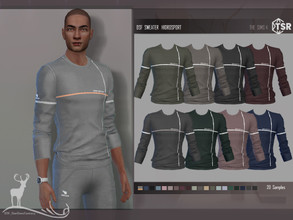 Sims 4 — SWEATER   HIDROSPORT by DanSimsFantasy — Basic cotton sweater. Samples: 20 samples Location: top. Cloning