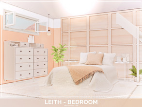 Sims 4 — Leith Bedroom - TSR only CC by Mini_Simmer — Room type: Bedroom Size: 5x5 Price: $4,262 Wall Height: Short