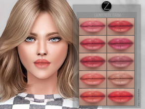 Sims 4 — LIPSTICK Z236 by ZENX — -Base Game -All Age -For Female -11 colors -Works with all of skins -Compatible with HQ