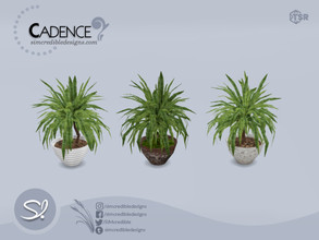 Sims 4 — Cadence Plant by SIMcredible! — by SIMcredibledesigns.com available exclusively at TSR 3 colors variations