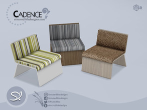 Sims 4 — Cadence Chair by SIMcredible! — by SIMcredibledesigns.com available exclusively at TSR 4 colors variations