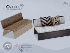 Sims 4 — Cadence Loveseat by SIMcredible! — by SIMcredibledesigns.com available exclusively at TSR 4 colors variations