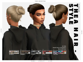 Sims 4 — LeahLillith Thea Hairstyle by Leah_Lillith — Thea Hairstyle All LODs Smooth bones Custom CAS thumbnail Works