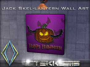 Sims 4 — Jack Skel-lantern Wall Art by JCTekkSims — Created by JCTekkSims.