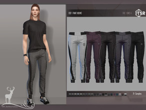 Sims 4 — PANT HIEMS by DanSimsFantasy — Sports pants in cotton material fitted with a closure on the sides of the ankle.
