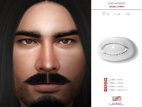 Sims 4 — Genesis 3D Eyelashes (Eyeliner category) by LEXEL_s — 5 swatches T-E Male and t-male sims HQ textures Supports