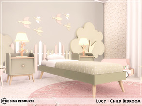 Sims 4 — Lucy - Child Bedroom (TSR CC Only) by sharon337 — This is a Room Build 5 x 5 Room $3,544 Short Wall Height